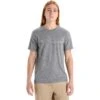 Icebreaker Tech Lite II Cadence Paths Short Sleeve Tee Men - Gritstone Hthr -Icebreaker icebreaker mens tech lite ii cadence paths short sleeve tee gritstone hthr 3 1383918