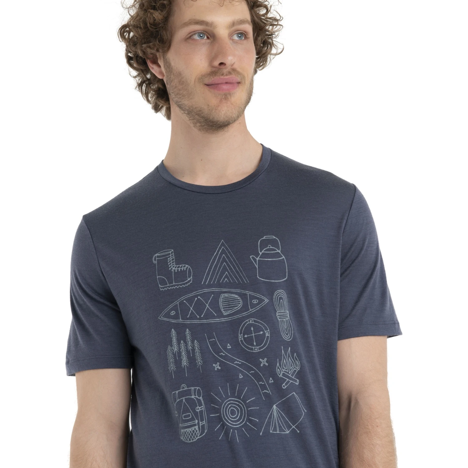 Icebreaker Tech Lite II Camp Essentials Short Sleeve Tee Men - Graphite 6 Icebreaker Tech Lite II Camp Essentials Short Sleeve Tee Men - Graphite - Image 4