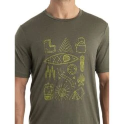 Icebreaker Tech Lite II Camp Essentials Short Sleeve Tee Men - Loden 15 Icebreaker Tech Lite II Camp Essentials Short Sleeve Tee Men - Loden -Icebreaker icebreaker mens tech lite ii camp essentials short sleeve tee loden model 5 1499066