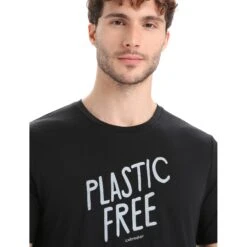 Icebreaker Tech Lite II IB Natural Short Sleeve Tee Men - Black -Icebreaker icebreaker mens tech lite ii ib natural short sleeve tee black 4 1458697