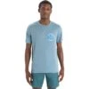 Icebreaker Tech Lite II Icebreaker Earth Short Sleeve Shirt Men - Astral Blue