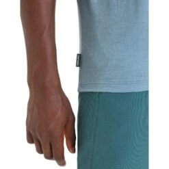 Icebreaker Tech Lite II Icebreaker Earth Short Sleeve Shirt Men - Astral Blue -Icebreaker icebreaker mens tech lite ii icebreaker earth short sleeve shirt astral blue 5 1458723