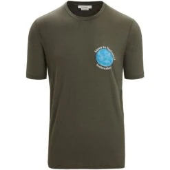 Icebreaker Tech Lite II Icebreaker Earth Short Sleeve Shirt Men - Loden -Icebreaker icebreaker mens tech lite ii icebreaker earth short sleeve shirt loden 1 1382957