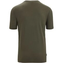 Icebreaker Tech Lite II Icebreaker Earth Short Sleeve Shirt Men - Loden -Icebreaker icebreaker mens tech lite ii icebreaker earth short sleeve shirt loden 2 1382958