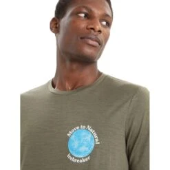 Icebreaker Tech Lite II Icebreaker Earth Short Sleeve Shirt Men - Loden -Icebreaker icebreaker mens tech lite ii icebreaker earth short sleeve shirt loden 4 1458734