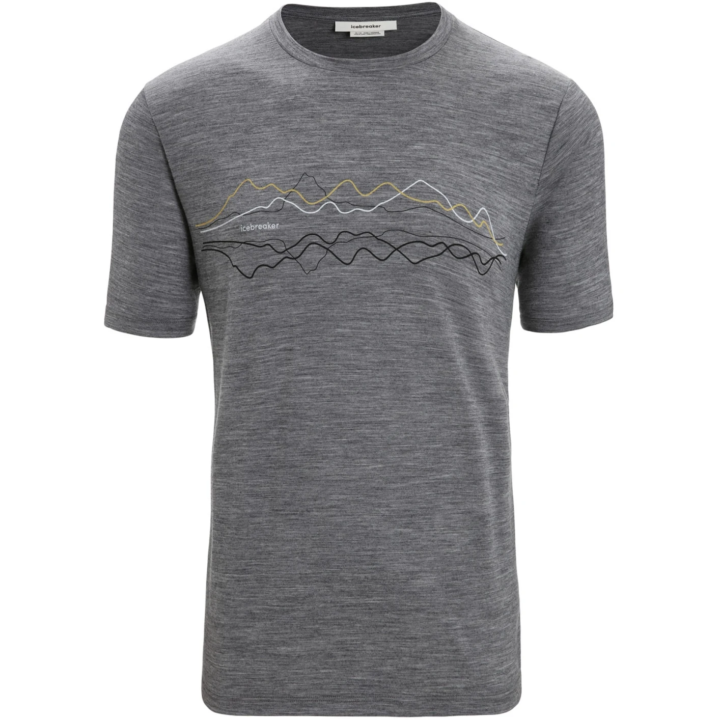 Icebreaker Tech Lite II Icebreaker Short Sleeve Tee Men - Gritstone Hthr 5 Icebreaker Tech Lite II Icebreaker Short Sleeve Tee Men - Gritstone Hthr - Image 3