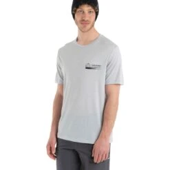 Icebreaker Tech Lite II Mountain Layers Short Sleeve Tee Men - Ether