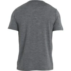 Icebreaker Tech Lite II Natural Shades Logo Short Sleeve Tee Men - Gritstone HTHR -Icebreaker icebreaker mens tech lite ii natural shades logo short sleeve tee gritstone hthr 2 1487167