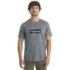 Icebreaker Tech Lite II Natural Shades Logo Short Sleeve Tee Men - Gritstone HTHR -Icebreaker icebreaker mens tech lite ii natural shades logo short sleeve tee gritstone hthr model 1 1499171