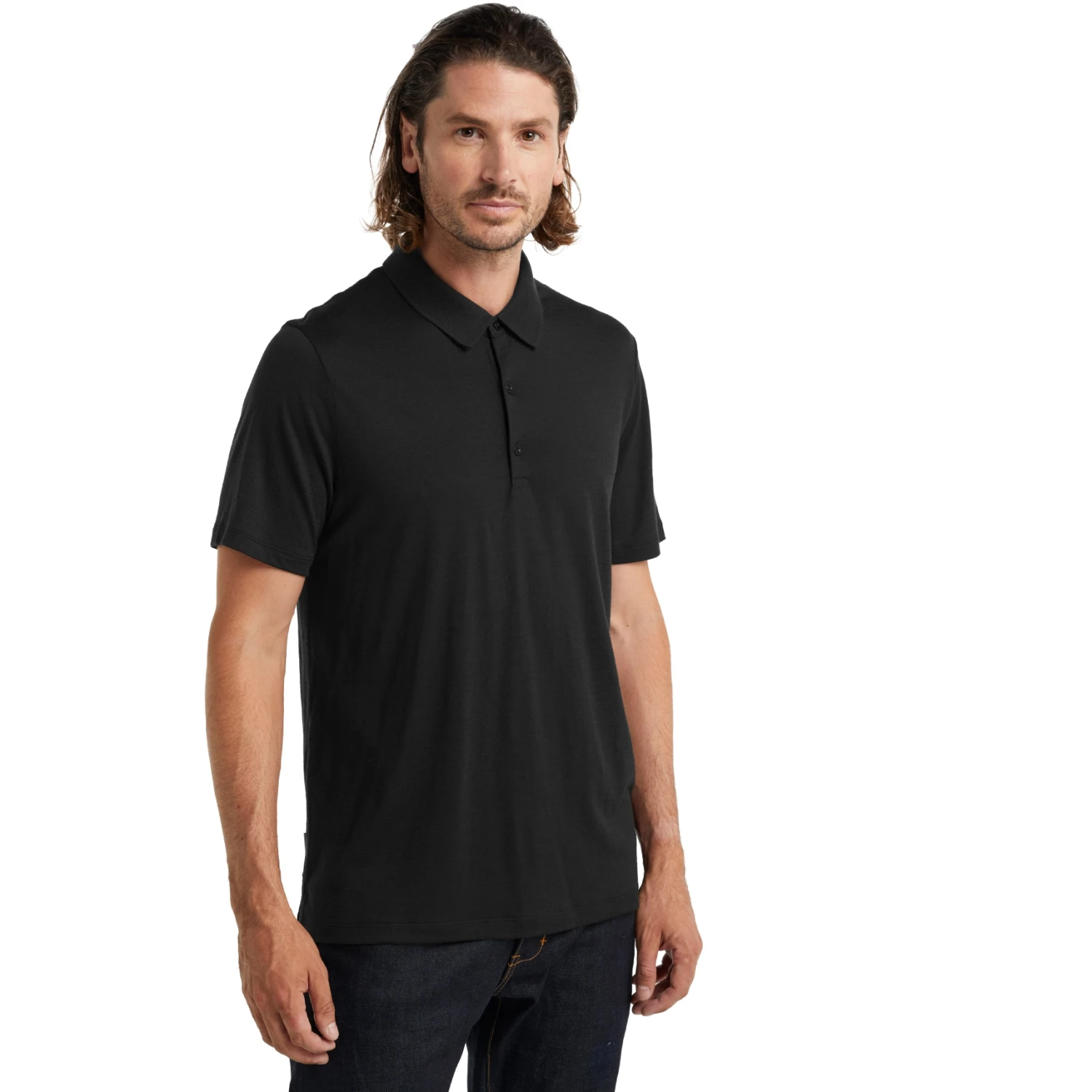 Icebreaker Tech Lite II Polo Shirt Men - Black 3 Icebreaker Tech Lite II Polo Shirt Men - Black