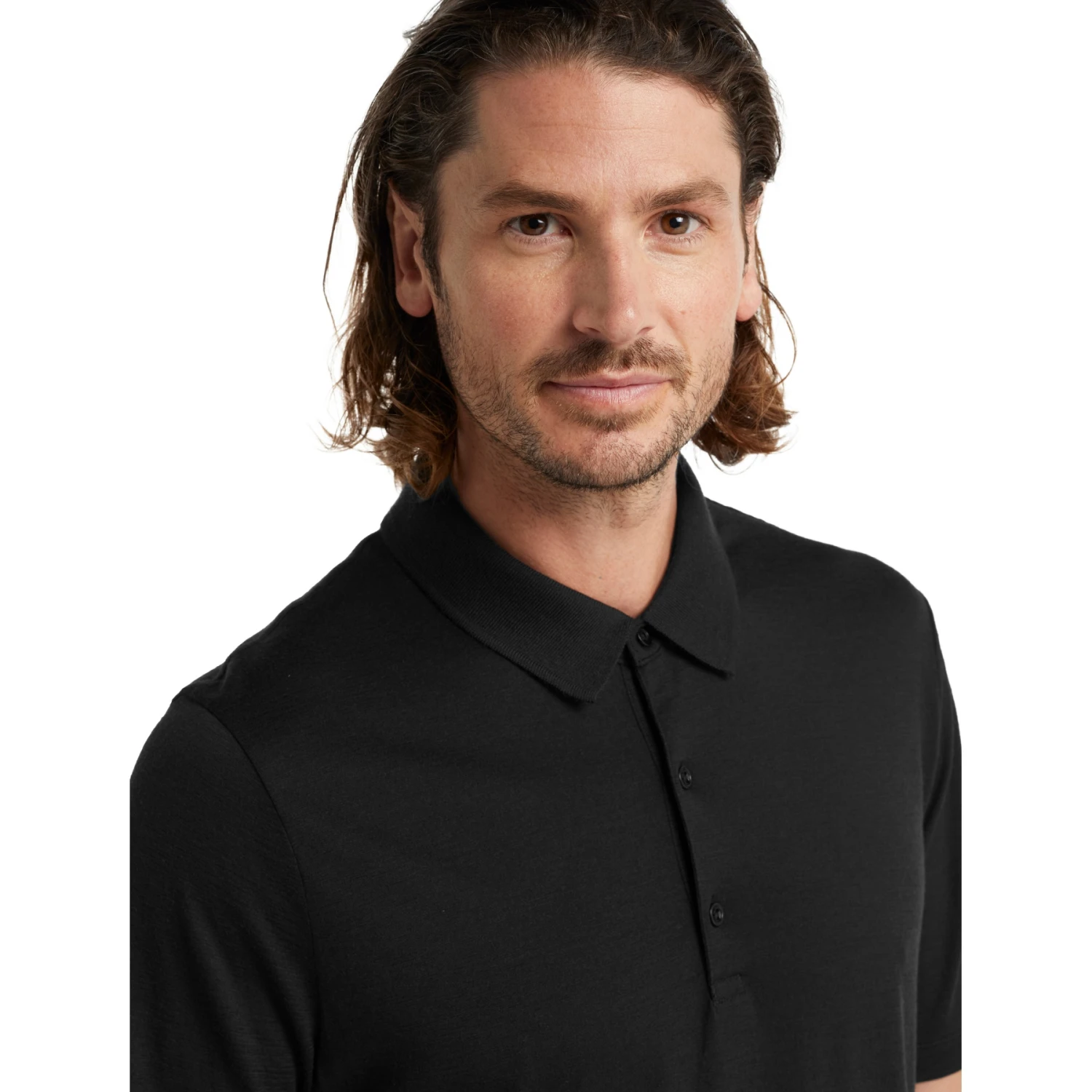 Icebreaker Tech Lite II Polo Shirt Men - Black 6 Icebreaker Tech Lite II Polo Shirt Men - Black - Image 4