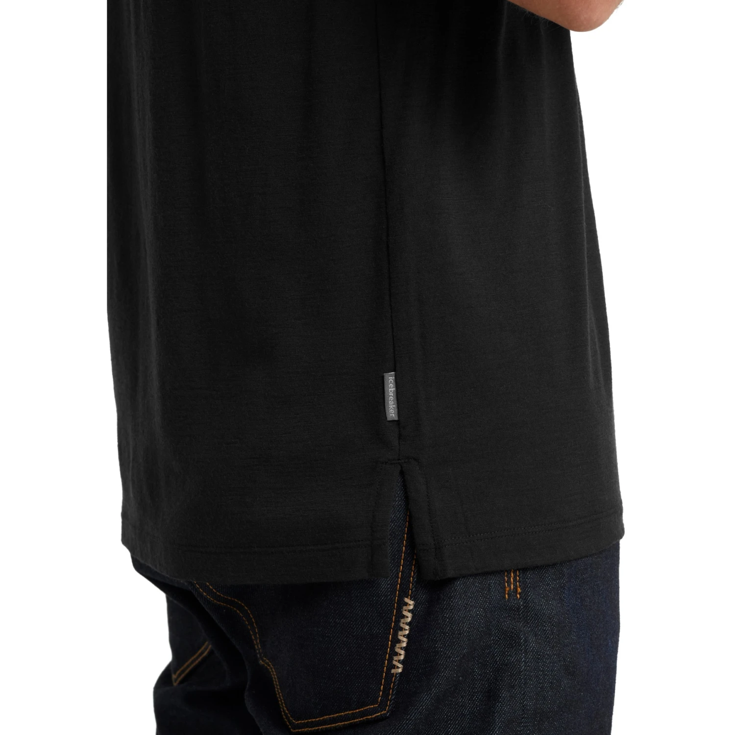Icebreaker Tech Lite II Polo Shirt Men - Black 9 Icebreaker Tech Lite II Polo Shirt Men - Black - Image 7