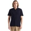 Icebreaker Tech Lite II Polo Shirt Men - Midnight Navy -Icebreaker icebreaker mens tech lite ii polo shirt midnight navy 2 1144243