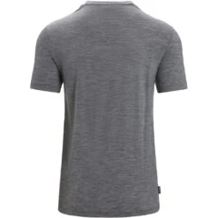 Icebreaker Tech Lite II Ski Fields Short Sleeve Tee Men - Gritstone Hthr -Icebreaker icebreaker mens tech lite ii ski fields short sleeve tee gritstone hthr 2 1383035