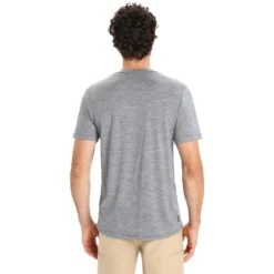 Icebreaker -Icebreaker icebreaker mens tech lite ii ski fields short sleeve tee gritstone hthr 4 1383037