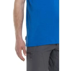 Icebreaker Tech Lite II Ski Stripes T-Shirt Men - Lazurite -Icebreaker icebreaker mens tech lite ii ski stripes t shirt lazurite model 5 1499210