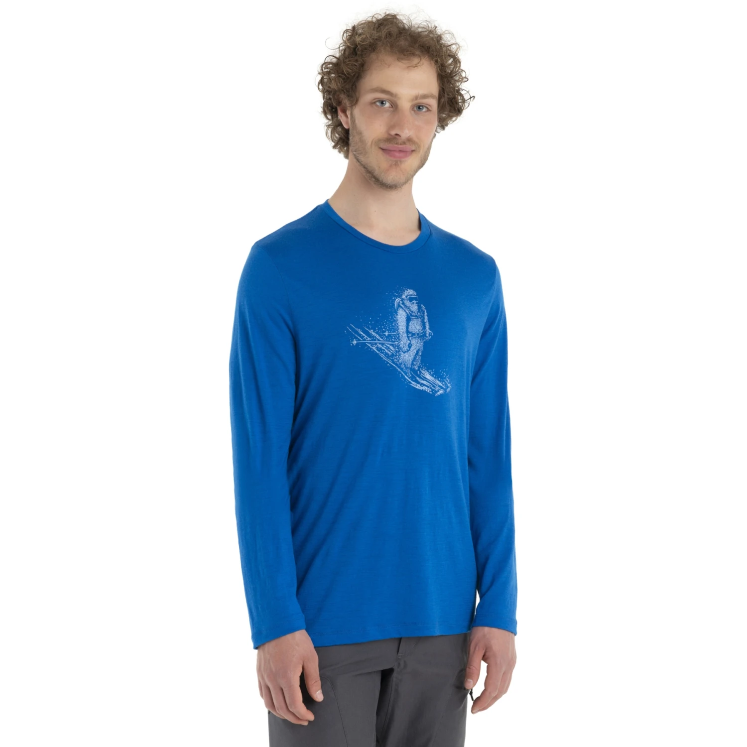Icebreaker Tech Lite II Skiing Yeti Long Sleeve Tee Men - Lazurite 3 Icebreaker Tech Lite II Skiing Yeti Long Sleeve Tee Men - Lazurite