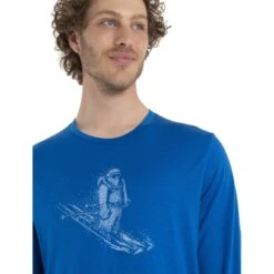 Icebreaker Tech Lite II Skiing Yeti Long Sleeve Tee Men - Lazurite 13 Icebreaker Tech Lite II Skiing Yeti Long Sleeve Tee Men - Lazurite -Icebreaker icebreaker mens tech lite ii skiing yeti long sleeve tee lazurite model 4 1499229