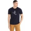 Icebreaker Tech Lite II Skiing Yeti T-Shirt Men - Midnight Navy -Icebreaker icebreaker mens tech lite ii skiing yeti t shirt midnight navy 2 1264802