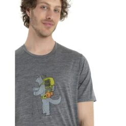 Icebreaker Tech Lite II Tech Head Short Sleeve Tee Men - Gritstone HTHR -Icebreaker icebreaker mens tech lite ii tech head short sleeve tee gritstone hthr 4 1499265