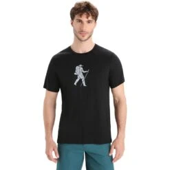 Icebreaker Tech Lite II Trail Hiker Short Sleeve Tee Men - Black