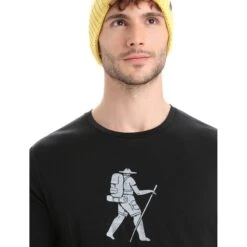 Icebreaker Tech Lite II Trail Hiker Short Sleeve Tee Men - Black -Icebreaker icebreaker mens tech lite ii trail hiker short sleeve tee black 4 1458864