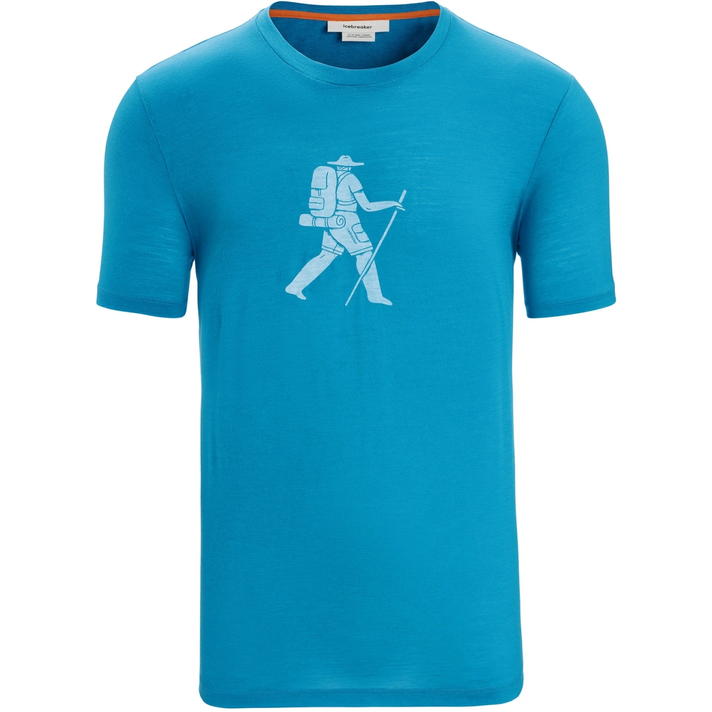 Icebreaker Tech Lite II Trail Hiker Short Sleeve Tee Men - Geo Blue 5 Icebreaker Tech Lite II Trail Hiker Short Sleeve Tee Men - Geo Blue - Image 3