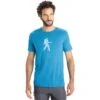Icebreaker Tech Lite II Trail Hiker Short Sleeve Tee Men - Geo Blue