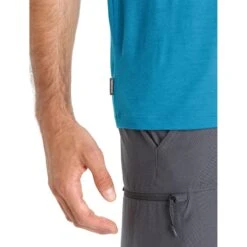 Icebreaker Tech Lite II Trail Hiker Short Sleeve Tee Men - Geo Blue 15 Icebreaker Tech Lite II Trail Hiker Short Sleeve Tee Men - Geo Blue -Icebreaker icebreaker mens tech lite ii trail hiker short sleeve tee geo blue 5 1458856