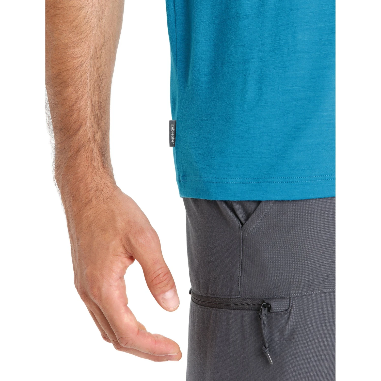 Icebreaker Tech Lite II Trail Hiker Short Sleeve Tee Men - Geo Blue 9 Icebreaker Tech Lite II Trail Hiker Short Sleeve Tee Men - Geo Blue - Image 7