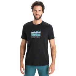 Icebreaker Tech Lite II Trailhead T-Shirt Men - Black