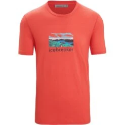Icebreaker Tech Lite II Trailhead T-Shirt Men - Vibrant Earth -Icebreaker icebreaker mens tech lite ii trailhead t shirt vibrant earth 1 1382351