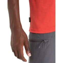 Icebreaker Tech Lite II Trailhead T-Shirt Men - Vibrant Earth -Icebreaker icebreaker mens tech lite ii trailhead t shirt vibrant earth 7 1382357