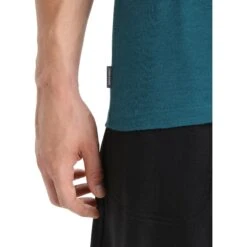 Icebreaker Tech Lite II Wildflower Bloom Short Sleeve Tee Men - Green Glory -Icebreaker icebreaker mens tech lite ii wildflower bloom short sleeve tee green glory 7 1383339