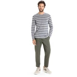 Icebreaker Wave Long Sleeve Tee Men - Metro Hthr/Midnight Navy/Stripe 12 Icebreaker Wave Long Sleeve Tee Men - Metro Hthr/Midnight Navy/Stripe -Icebreaker icebreaker mens wave long sleeve tee metro hthr midnight navy stripe 5 1383357