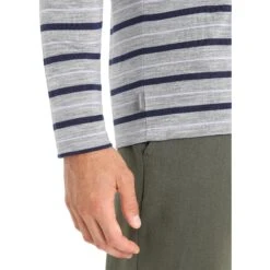 Icebreaker Wave Long Sleeve Tee Men - Metro Hthr/Midnight Navy/Stripe 13 Icebreaker Wave Long Sleeve Tee Men - Metro Hthr/Midnight Navy/Stripe -Icebreaker icebreaker mens wave long sleeve tee metro hthr midnight navy stripe 6 1383358