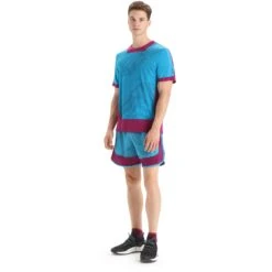 Icebreaker ZoneKnit™ GEODETIC Short Sleeve Tee Men - Geo Blue/Go Berry/AOP 14 Icebreaker ZoneKnit™ GEODETIC Short Sleeve Tee Men - Geo Blue/Go Berry/AOP -Icebreaker icebreaker mens zoneknit geodetic short sleeve tee geo blue go berry aop 6 1383462