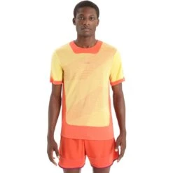 Icebreaker ZoneKnit™ GEODETIC Short Sleeve Tee Men - Summer/Vibrant Earth/AOP