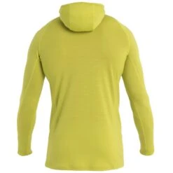 Icebreaker ZoneKnit™ Insulated Long Sleeve Hoodie Men - Bio Lime -Icebreaker icebreaker mens zoneknit insulated long sleeve hoodie bio lime 2 1487255