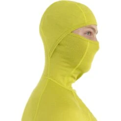 Icebreaker ZoneKnit™ Insulated Long Sleeve Hoodie Men - Bio Lime -Icebreaker icebreaker mens zoneknit insulated long sleeve hoodie bio lime model 7 1499322