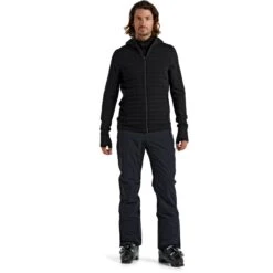 Icebreaker ZoneKnit™ Insulated Zip Hoodie Men - Black -Icebreaker icebreaker mens zoneknit insulated zip hoodie black 11 1040638