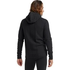 Icebreaker ZoneKnit™ Insulated Zip Hoodie Men - Black -Icebreaker icebreaker mens zoneknit insulated zip hoodie black 4 1040631