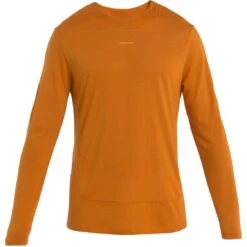 Icebreaker ZoneKnit™ Long Sleeve Tee Men - Earth -Icebreaker icebreaker mens zoneknit long sleeve tee earth 1 1487365