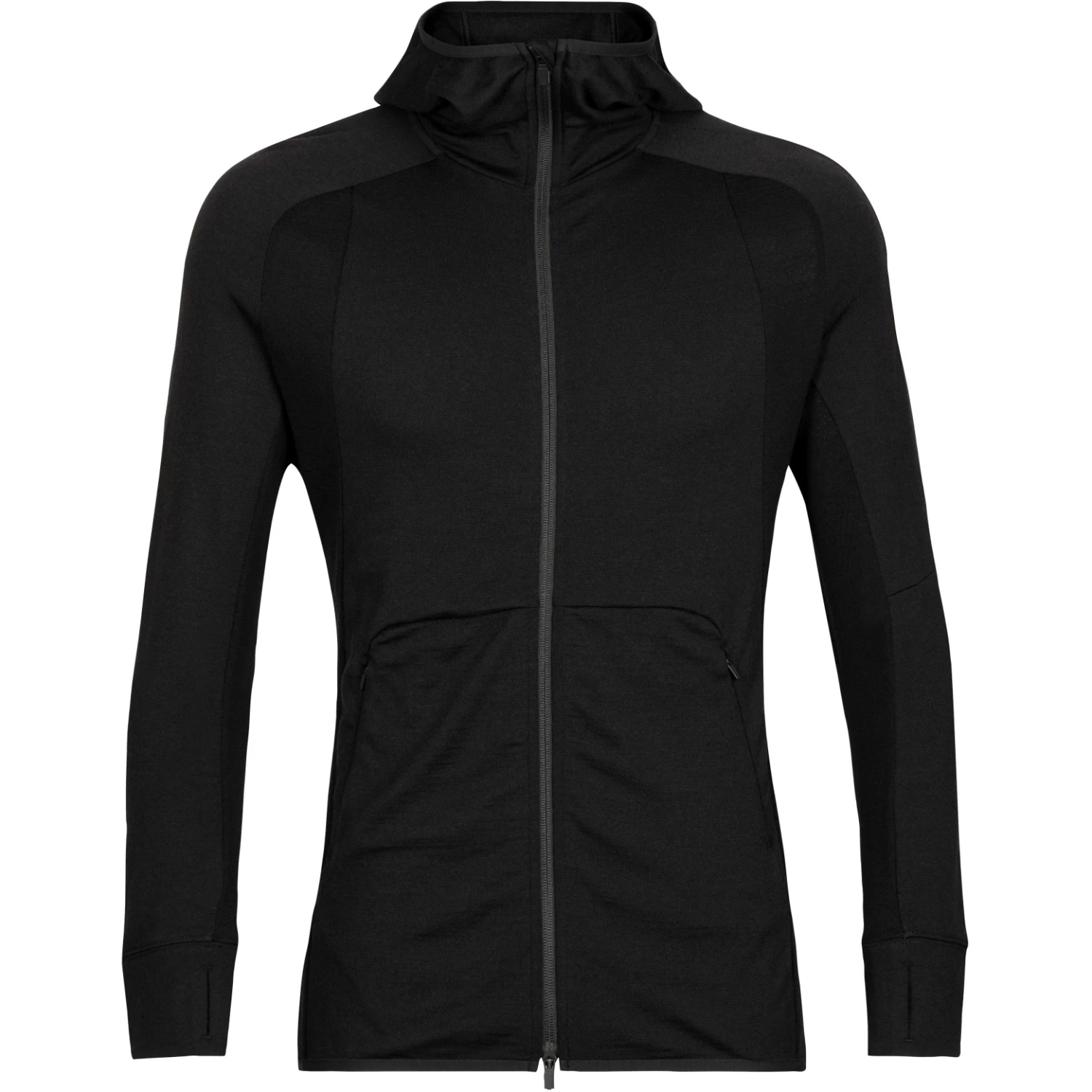 Icebreaker ZoneKnit™ Long Sleeve Zip Hoodie Jacket Men - Black 5 Icebreaker ZoneKnit™ Long Sleeve Zip Hoodie Jacket Men - Black - Image 3