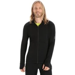 Icebreaker ZoneKnit™ Long Sleeve Zip Hoodie Jacket Men - Black 14 Icebreaker ZoneKnit™ Long Sleeve Zip Hoodie Jacket Men - Black -Icebreaker icebreaker mens zoneknit long sleeve zip hoodie jacket black 4 1264957