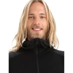 Icebreaker ZoneKnit™ Long Sleeve Zip Hoodie Jacket Men - Black 15 Icebreaker ZoneKnit™ Long Sleeve Zip Hoodie Jacket Men - Black -Icebreaker icebreaker mens zoneknit long sleeve zip hoodie jacket black 5 1264958