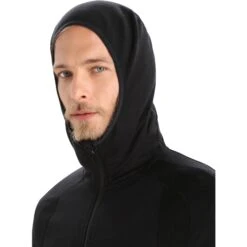 Icebreaker ZoneKnit™ Long Sleeve Zip Hoodie Jacket Men - Black 16 Icebreaker ZoneKnit™ Long Sleeve Zip Hoodie Jacket Men - Black -Icebreaker icebreaker mens zoneknit long sleeve zip hoodie jacket black 6 1264959