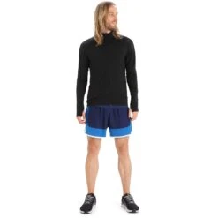 Icebreaker ZoneKnit™ Long Sleeve Zip Jacket Men - Black -Icebreaker icebreaker mens zoneknit long sleeve zip jacket black 10 1265386