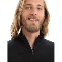 Icebreaker ZoneKnit™ Long Sleeve Zip Jacket Men - Black -Icebreaker icebreaker mens zoneknit long sleeve zip jacket black 4 1265380