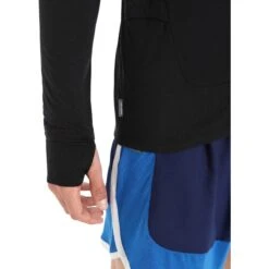 Icebreaker ZoneKnit™ Long Sleeve Zip Jacket Men - Black -Icebreaker icebreaker mens zoneknit long sleeve zip jacket black 9 1265385